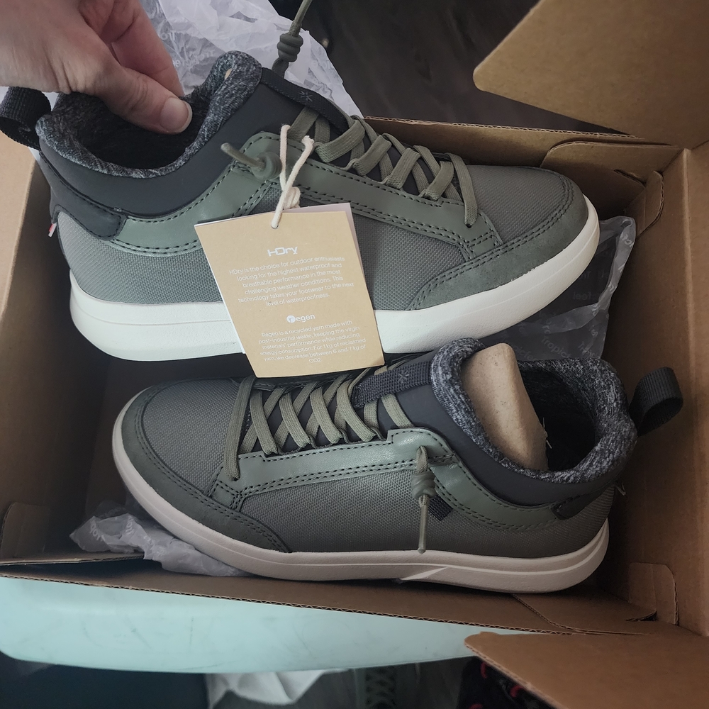 Tropicfeel Waterproof Olive Green Women's Sneakers